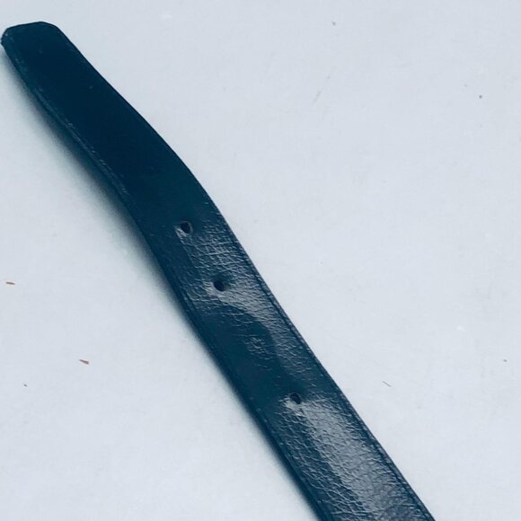 Foe Crocodile or Alligator black belt made in Mexico silver buckle size 32 READ - Picture 9 of 9